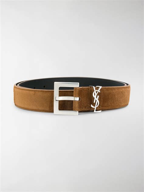 yves saint laurent belt vintage|saint laurent monogram suede belt.